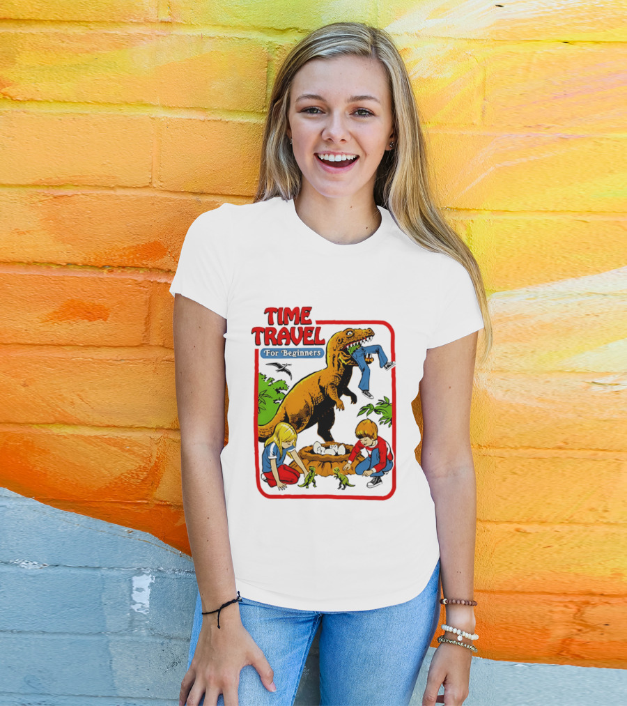 Time Travel For Beginners Dinosaur Adventure With Kids And Rex T-Shirt