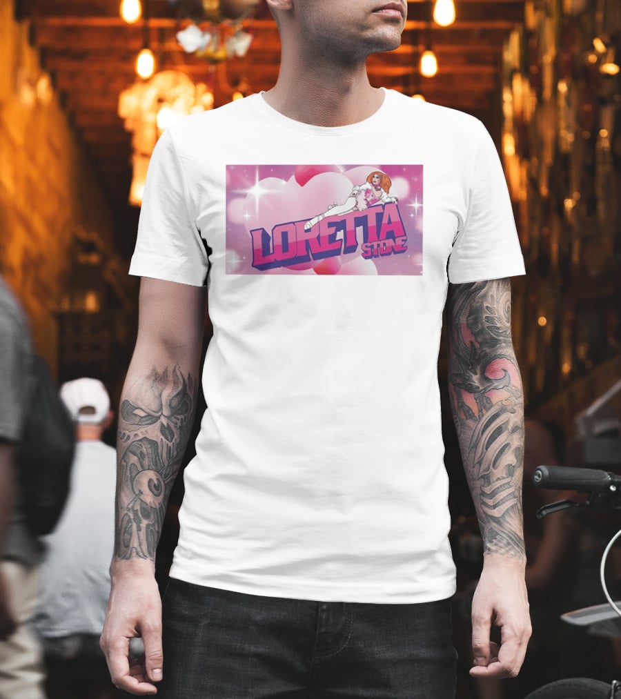 Loretta Stone Miss Cornfed Comedy Fantasy Style Sparkling Heart T-Shirt