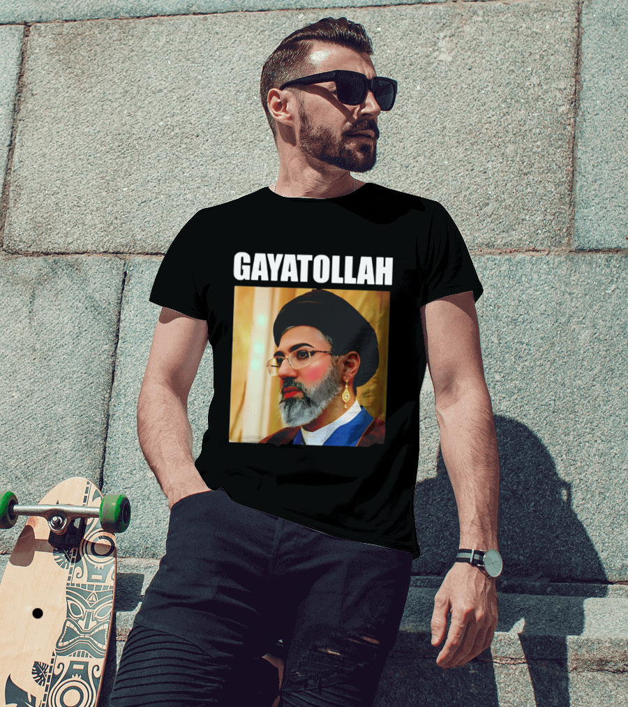 GAYATOLLAH Meme Featuring Mojtaba Khamenei Parody With Jewelry And Makeup T-Shirt
