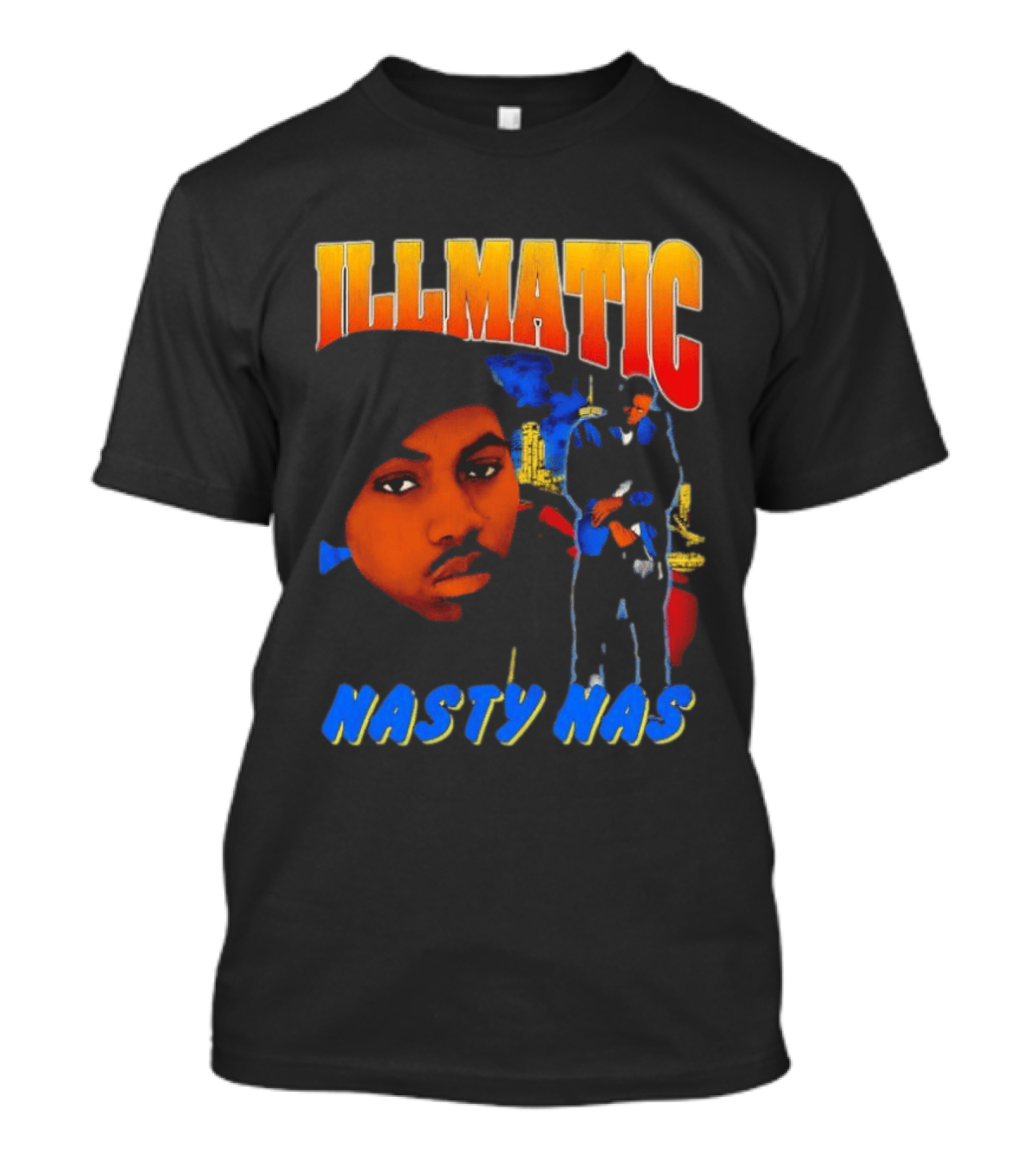 Nasty Nas Illmatic Urban Album Cover T-Shirt