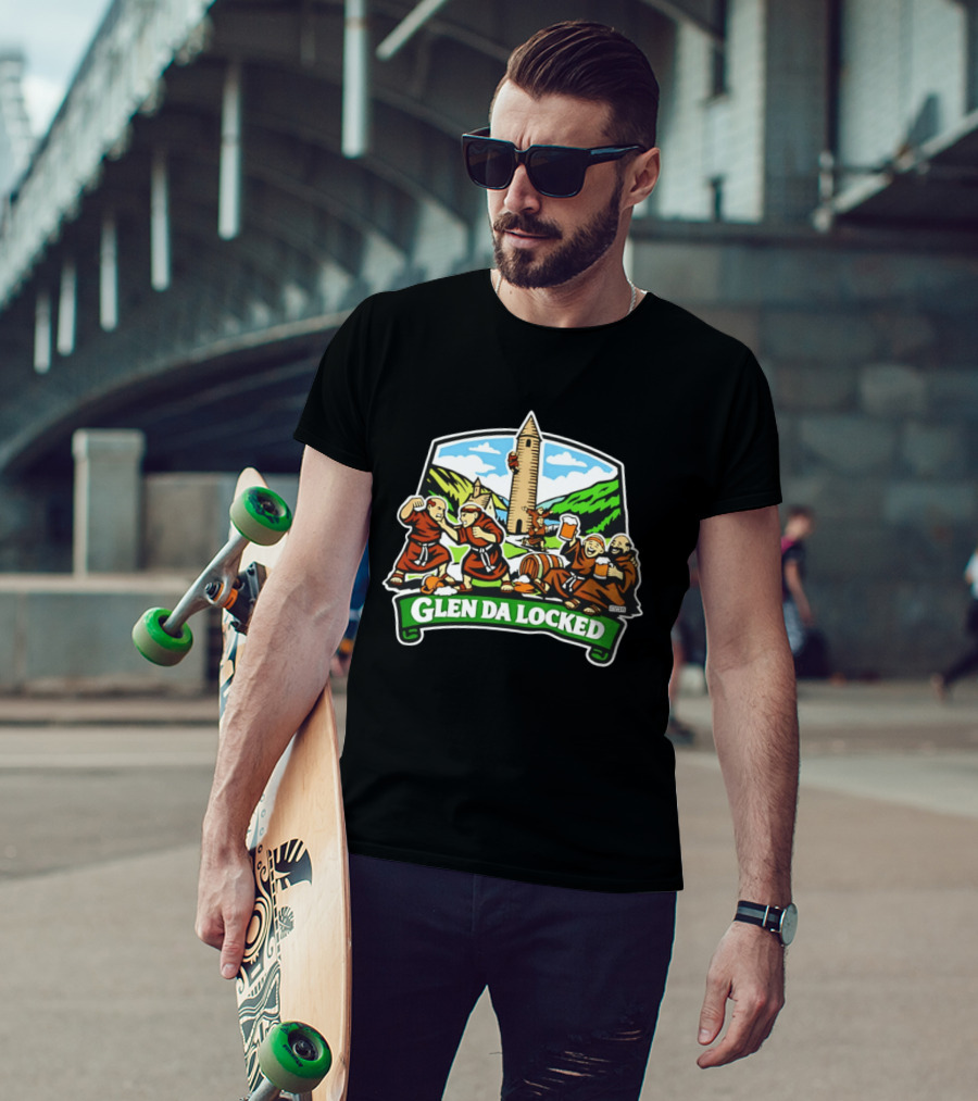 Glen Da Locked Monks Medieval Tower And Ale Celebration T-Shirt