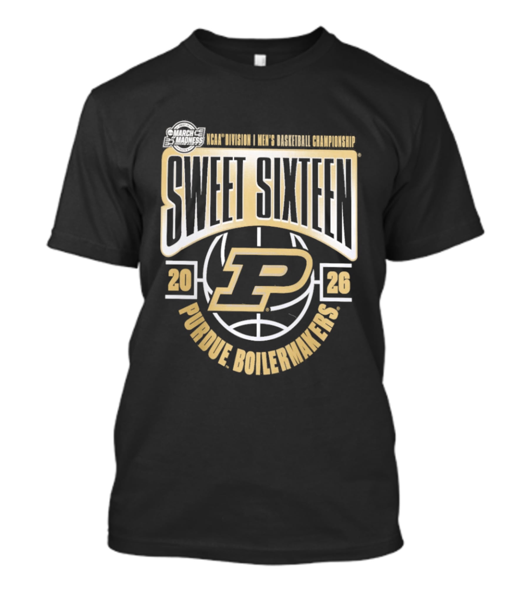 Sweet Sixteen 2026 Purdue Boilermakers NCAA Men's Basketball Championship T-Shirt