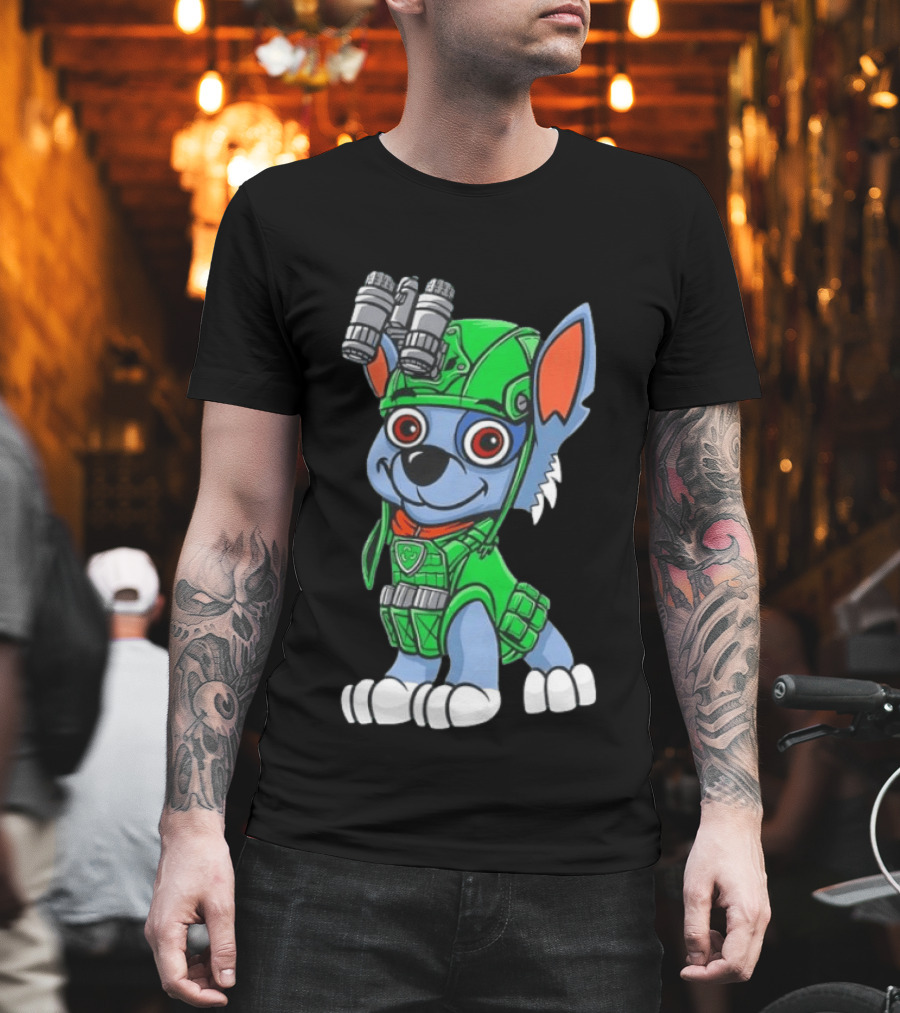Rocky PAW Patrol Night Vision Recycling Dog T-Shirt