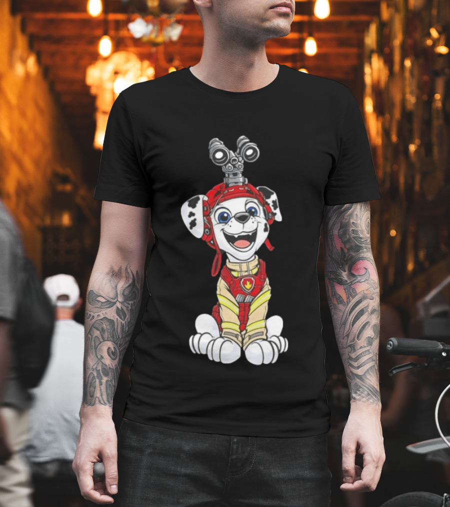 Marshall PAW Patrol Fire Dog Cartoon Adventure T-Shirt