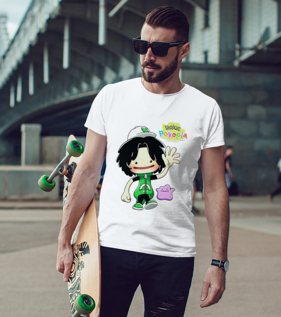 Pokemon Pokopia Cartoon Character With Ditto T-Shirt