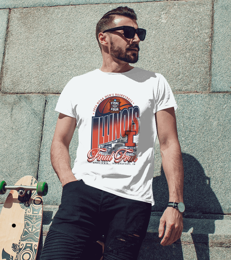 2019 NCAA Men's Basketball Illinois Indianapolis Final Four April 4 6 T-Shirt