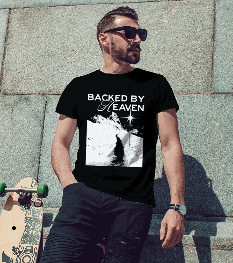 Backed By Heaven Angelic Path With Guiding Star 2026 T-Shirt