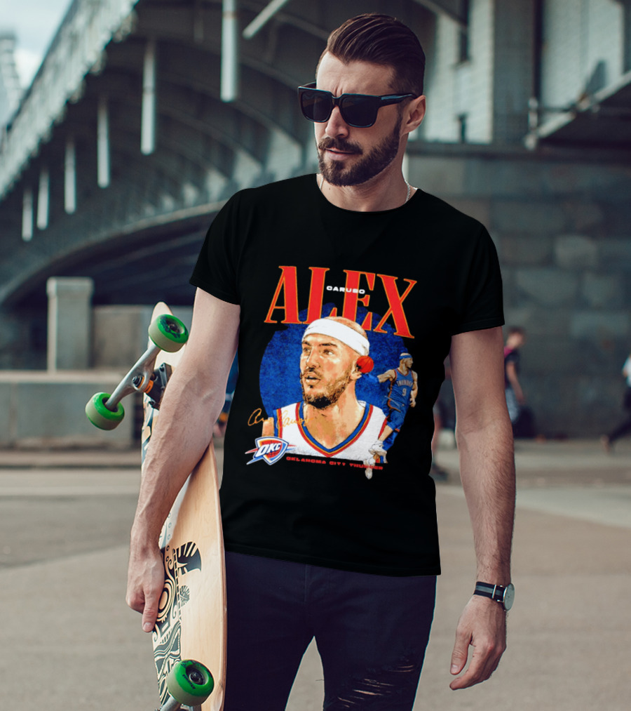 Alex Caruso OKC Thunder Oklahoma City Basketball Player T-Shirt