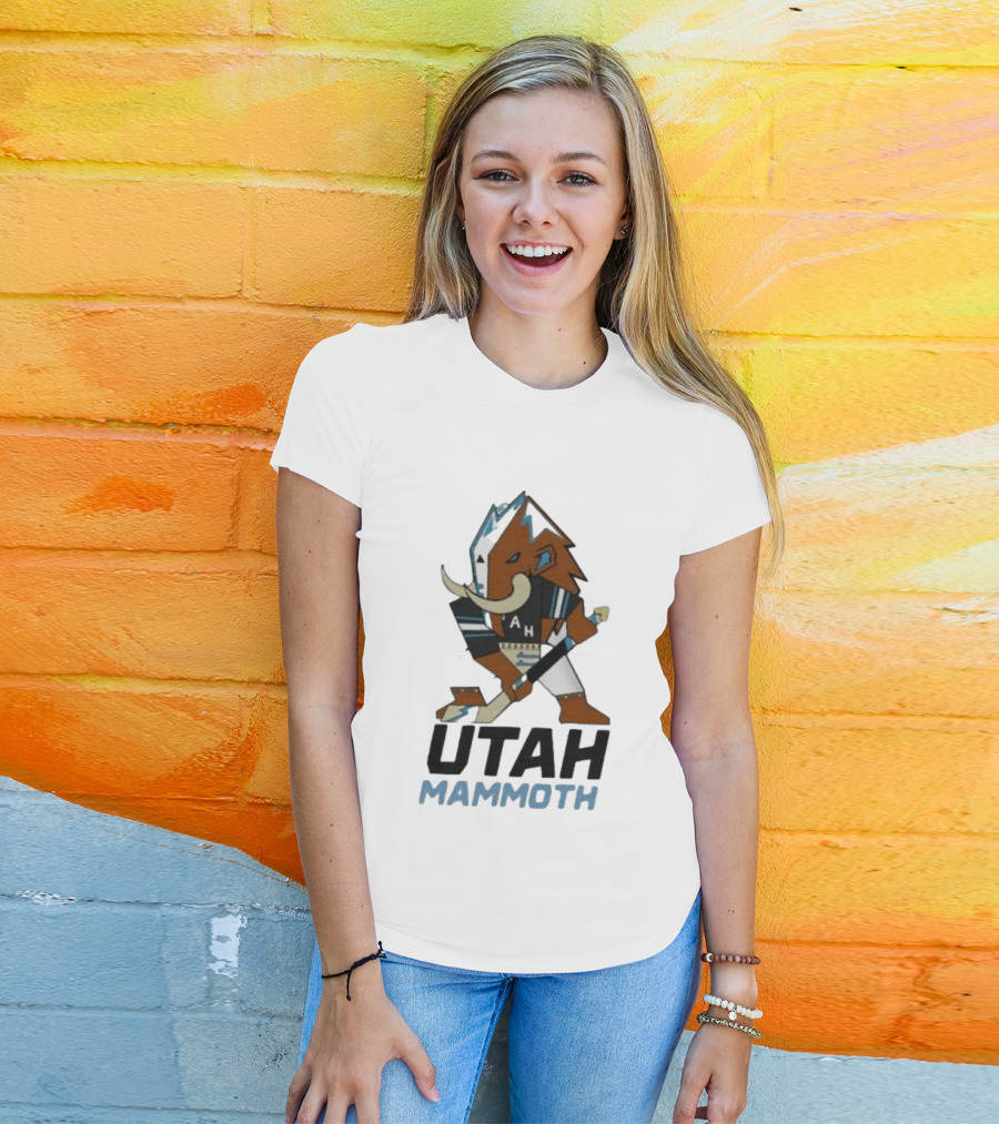 Lawson Crouse With Utah Mammoth Hockey Team T-Shirt