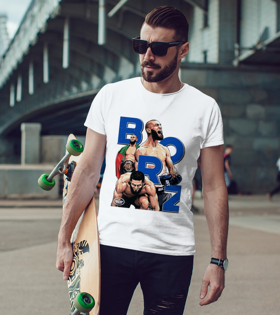 Borz Khamzat Chimaev UFC Fighter Illustrated T-Shirt