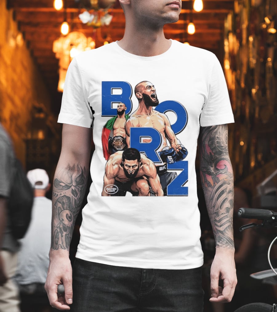 Borz Khamzat Chimaev UFC Fighter Illustrated T-Shirt