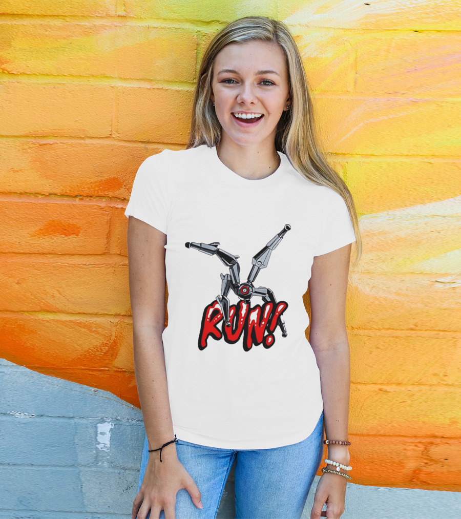 Robot Leaper ARC Raiders RUN Cyborg Invasion T-Shirt