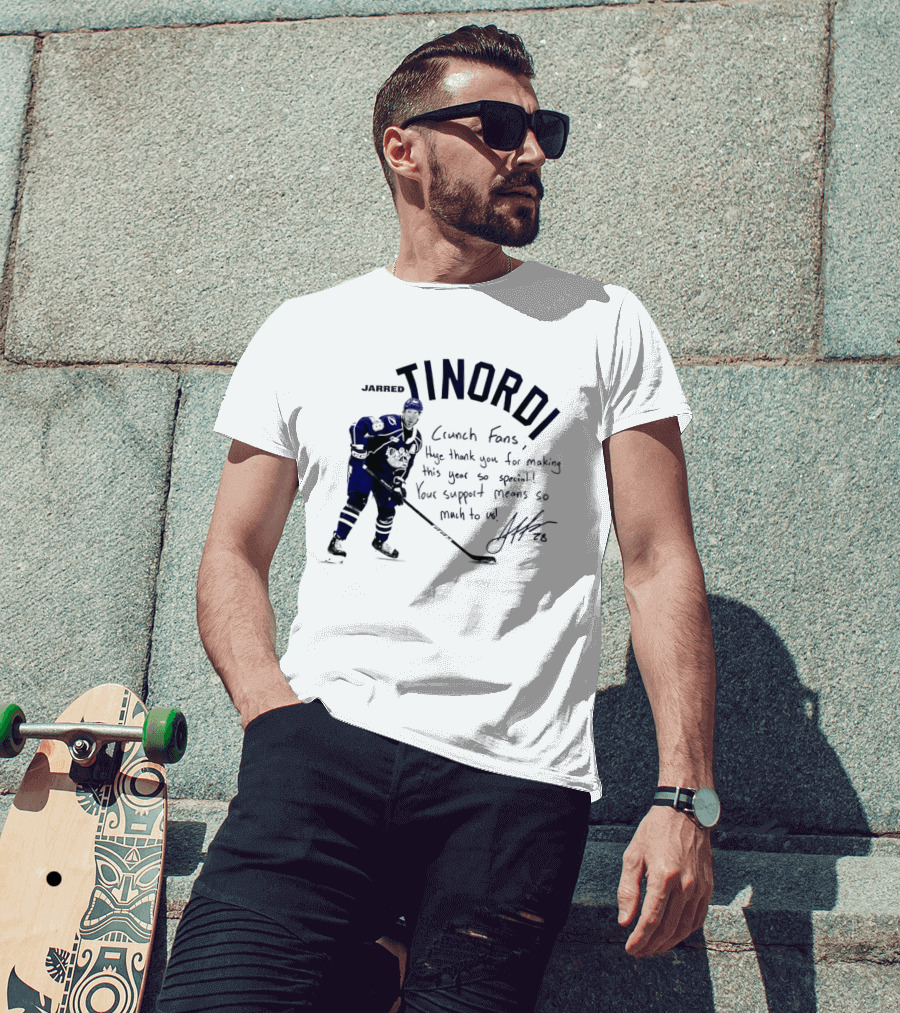 Syracuse Crunch Jarred Tinordi Fans Huge Thank You For Making This Year Special Your Support Means So Much T-Shirt