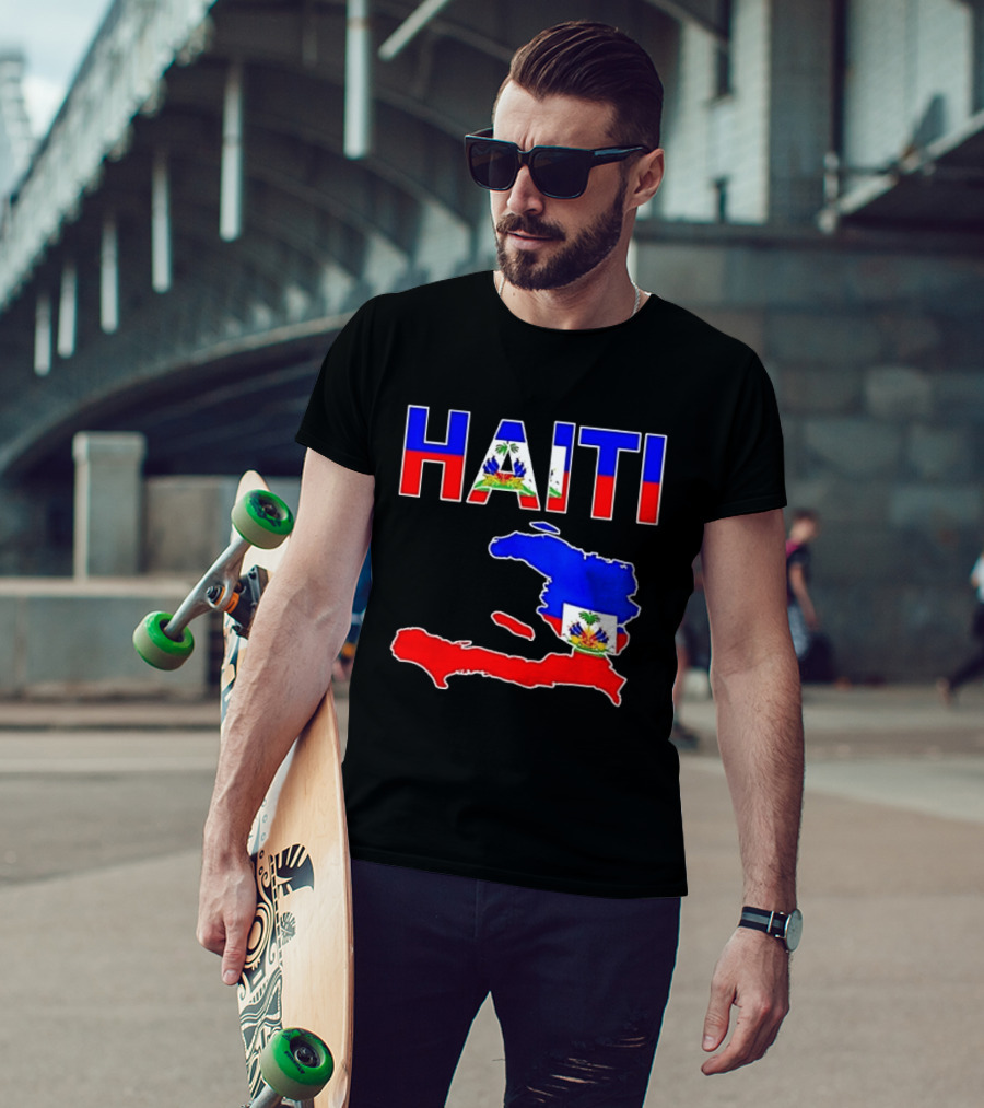 Haiti Flag Day 2026 Map Flag Haitian Pride Celebration T-Shirt