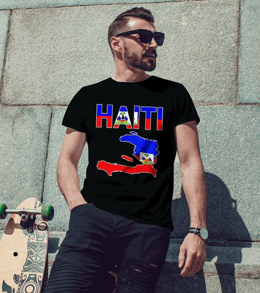 Haiti Flag Day 2026 Map Flag Haitian Pride Celebration T-Shirt
