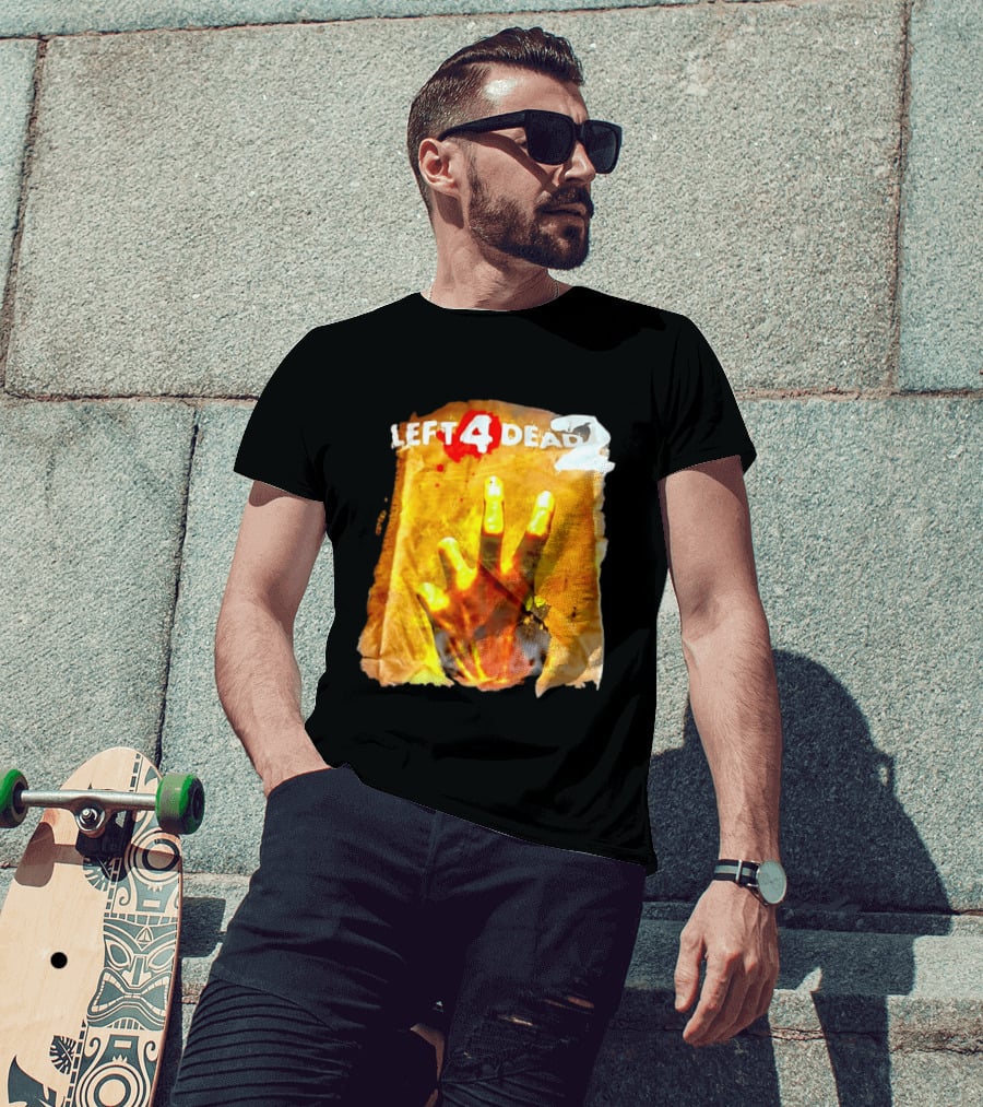 Left 4 Dead 2 Zombie Hand Iconic Horror Game T-Shirt