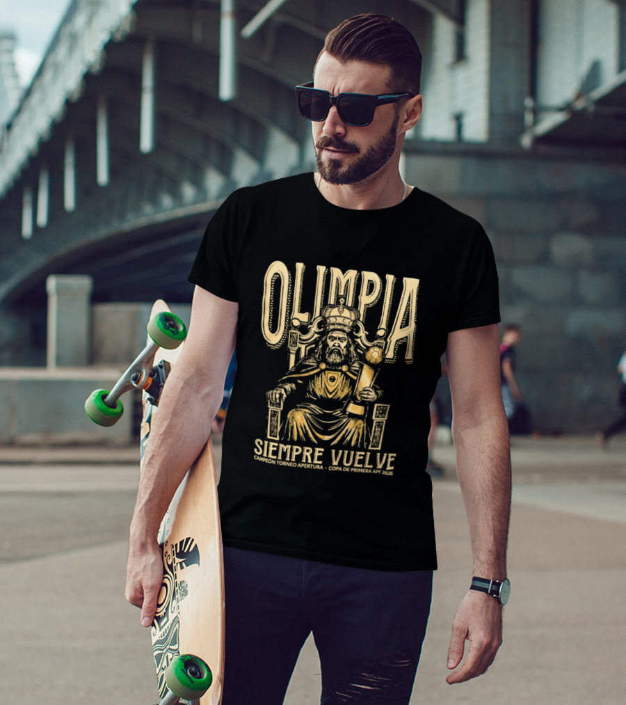 Olimpia Siempre Vuelve 48 Veces Campeón Copa 2026 T-Shirt
