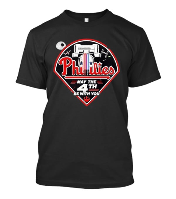 Phillies Star Wars May The 4th Be With You T-Shirt
