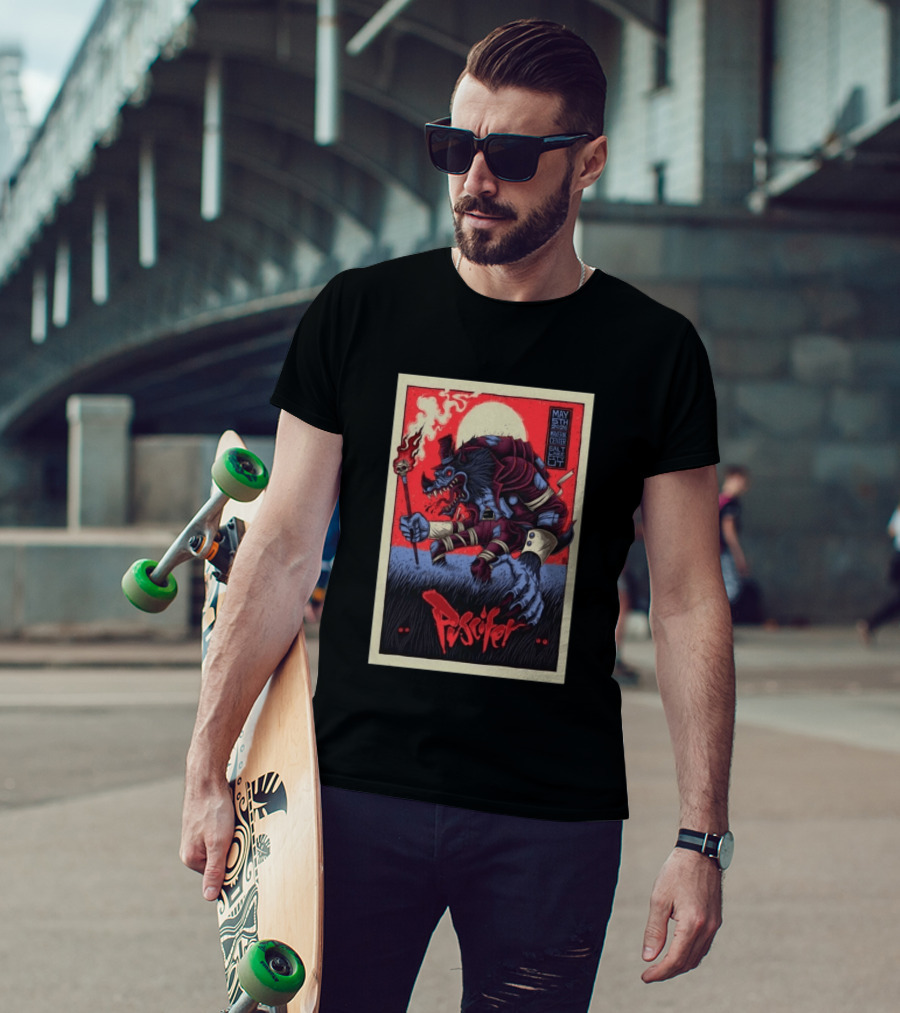 Puscifer May 5th 2026 Maverik Center Werewolf Art Salt Lake City UT T-Shirt