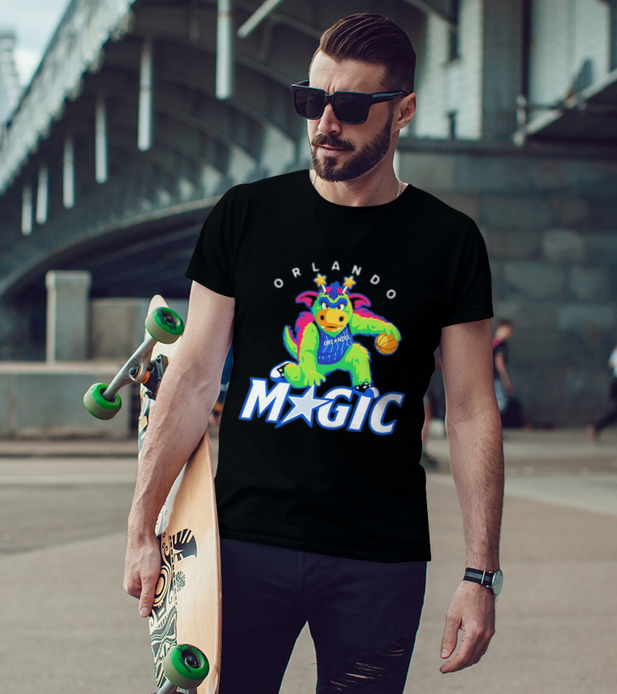 NBA Orlando Magic Stuff The Magic Dragon Basketball T-Shirt