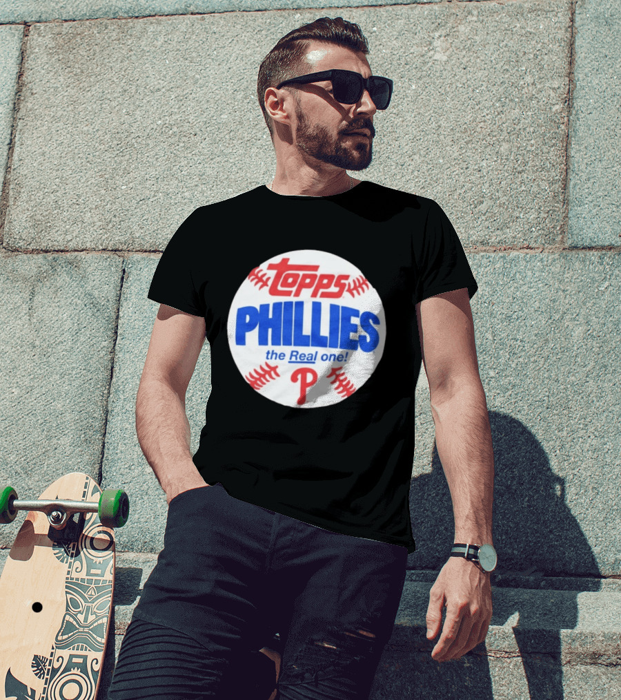 Topps Phillies The Real One Baseball T-Shirt