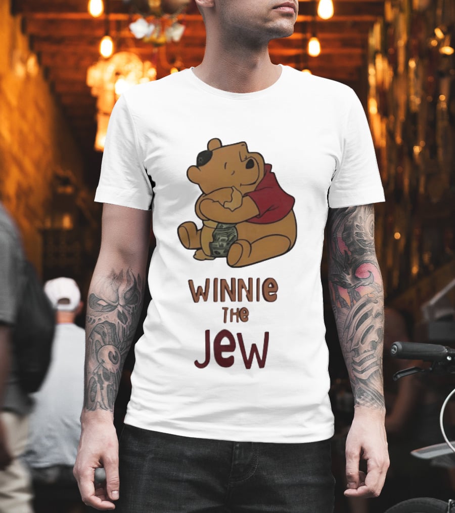 Pooh Holding Dollar Winnie The Jew T-Shirt