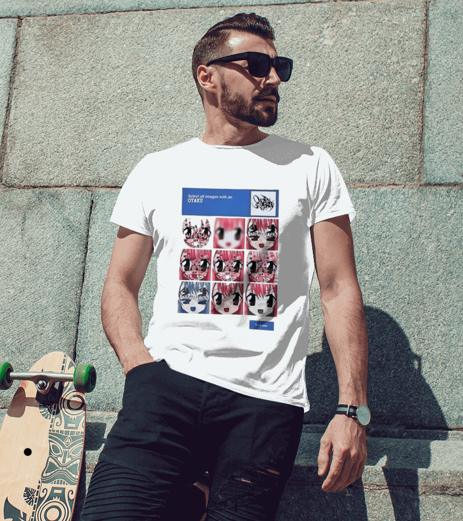 Select All Images With An Otaku Anime Aesthetic CAPTCHA Meme T-Shirt