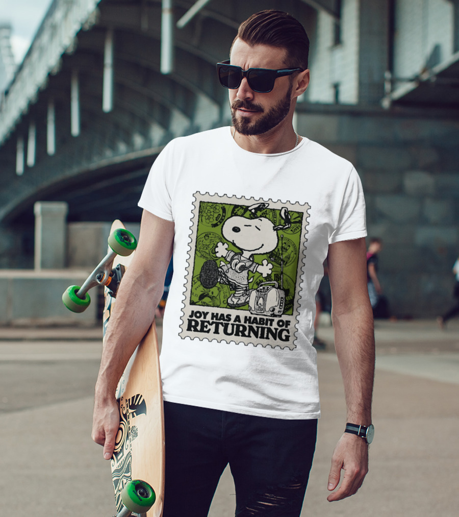 Snoopy Headphones Streetwear Joy Has A Habit Of Returning T-Shirt