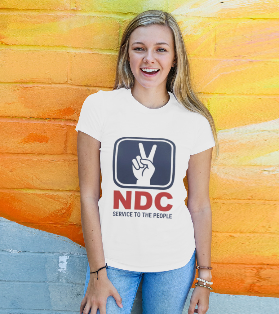 NDC Service To The People Peace Hand T-Shirt