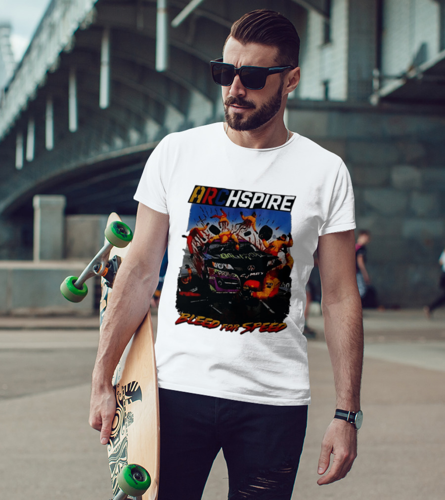 Archspire Bleed For Speed Racing Chaos With Pit Crew Action T-Shirt