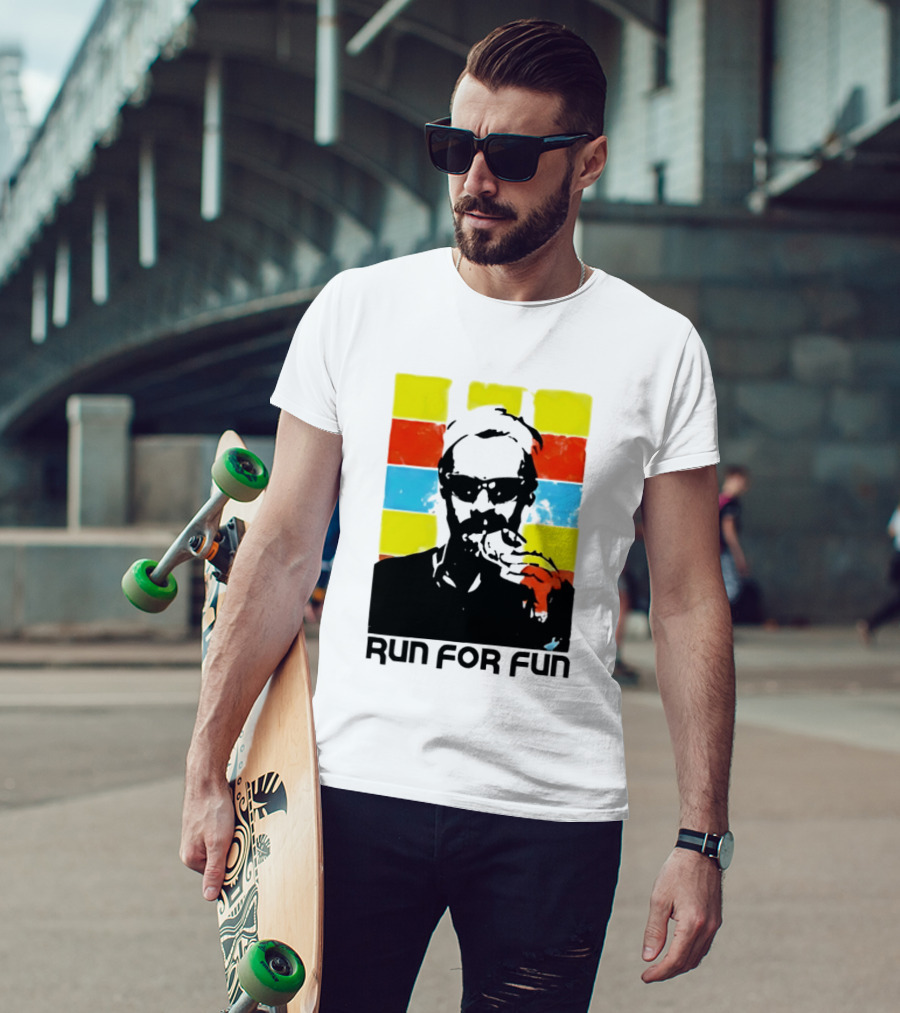 Run For Fun Retro Color Block T-Shirt