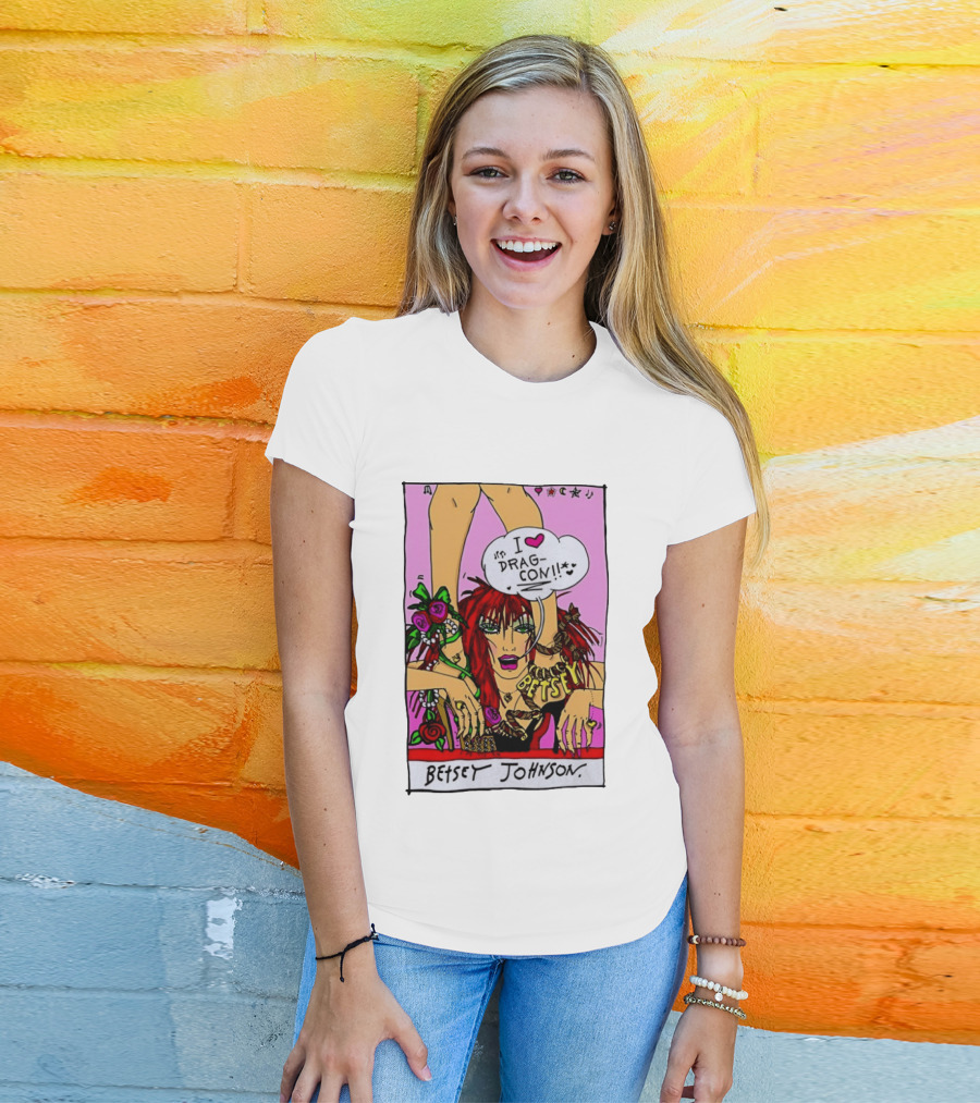 Betsey Johnson I Love DragCon 2026 Retro Fashion T-Shirt