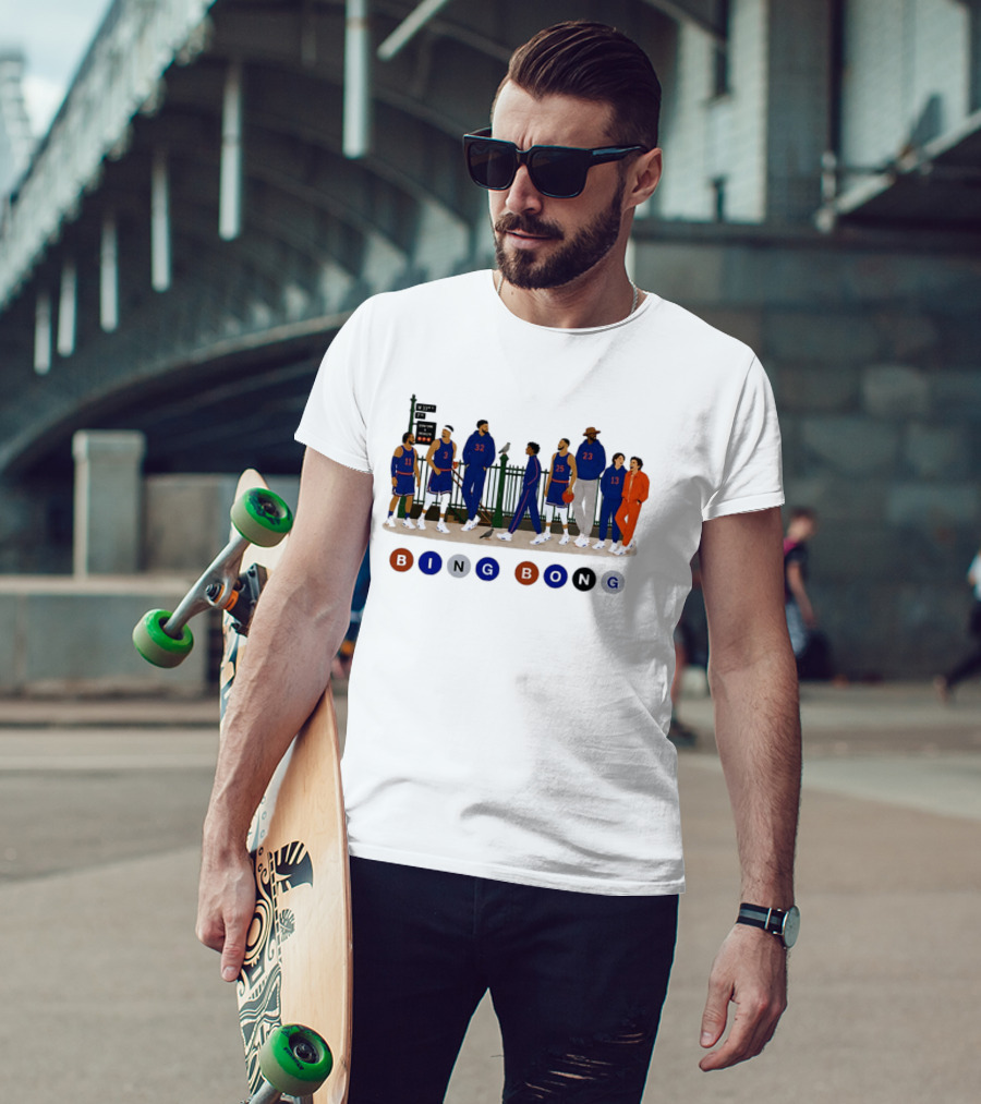 Borough Roll Call Bing Bong W 33rd 7th Ave New York Knicks T-Shirt