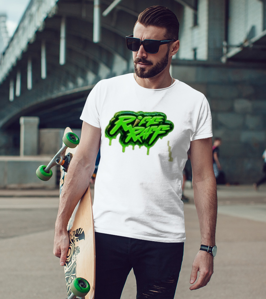 Riff Raff Neon Green Drip T-Shirt