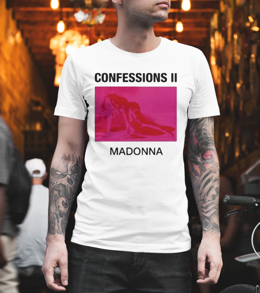 Madonna Confessions II Neon Pink Crawling Pose T-Shirt