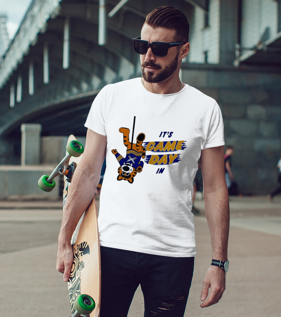 Sabretooth It's Game Day In Buffalo Sabres Hockey T-Shirt