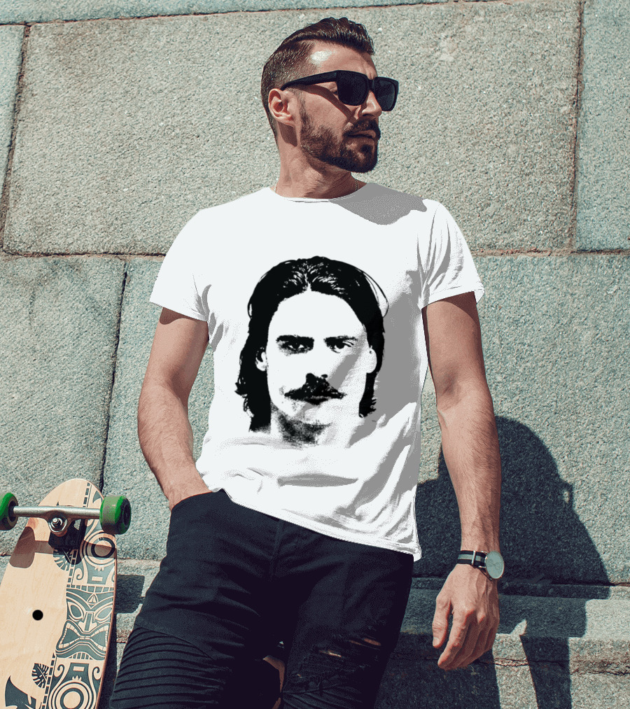 Free Chud Big Head Black And White Face T-Shirt