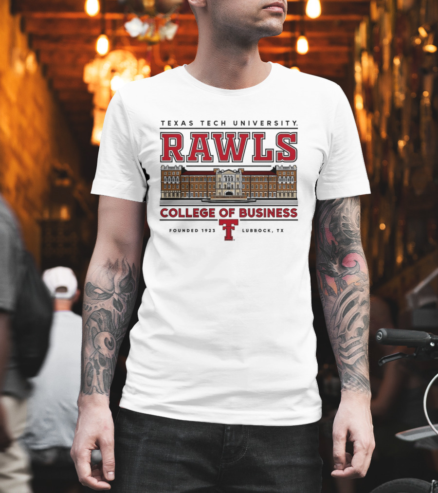 Texas Tech University Rawls College Of Business Established 1927 Lubbock TX T-Shirt