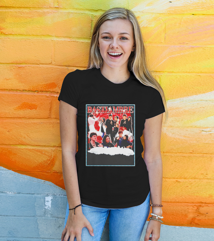 Bastiambre Movie Pop Culture Characters Collage T-Shirt