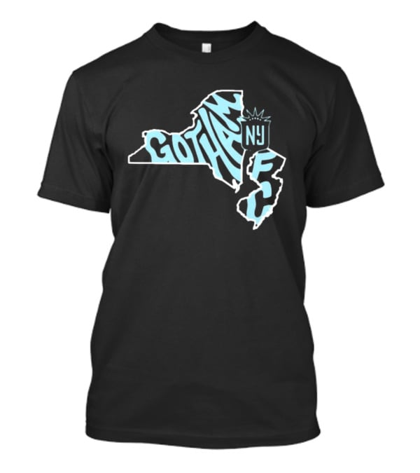 Gotham FC New Jersey New York State Groovy NY FC T-Shirt