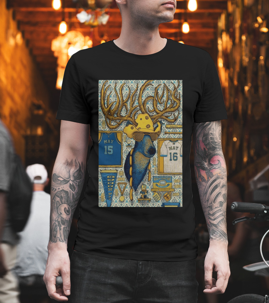 Luke Combs May 15 16 Green Bay Lambeau Field Rock Concert Decor T-Shirt