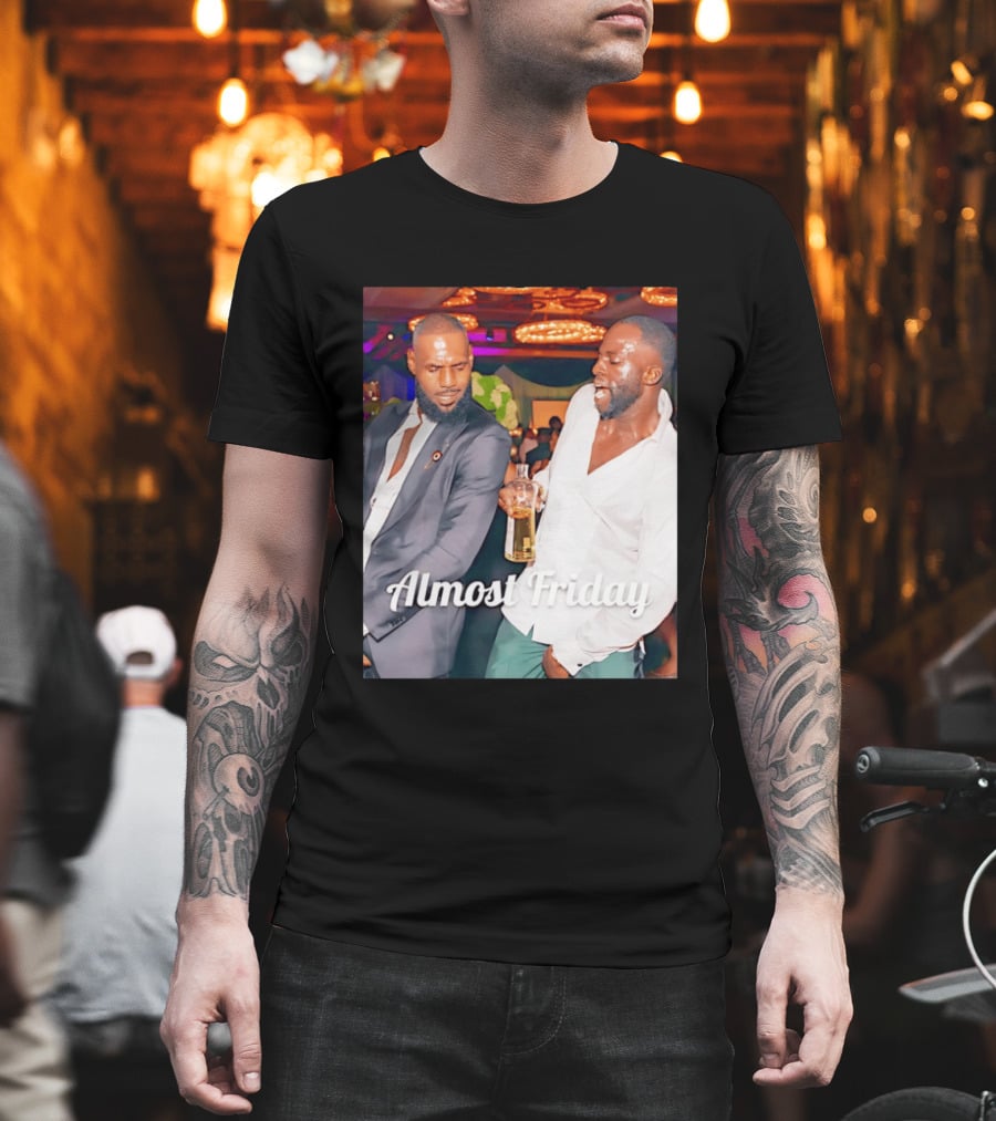 LeBron James Draymond Green Almost Friday Club Scene T-Shirt