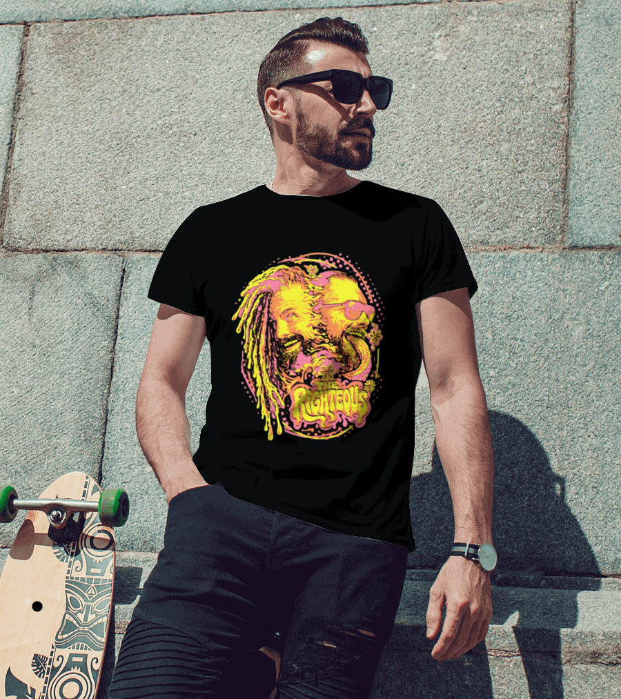 The Righteous Psychedelic Neon Fusion T-Shirt