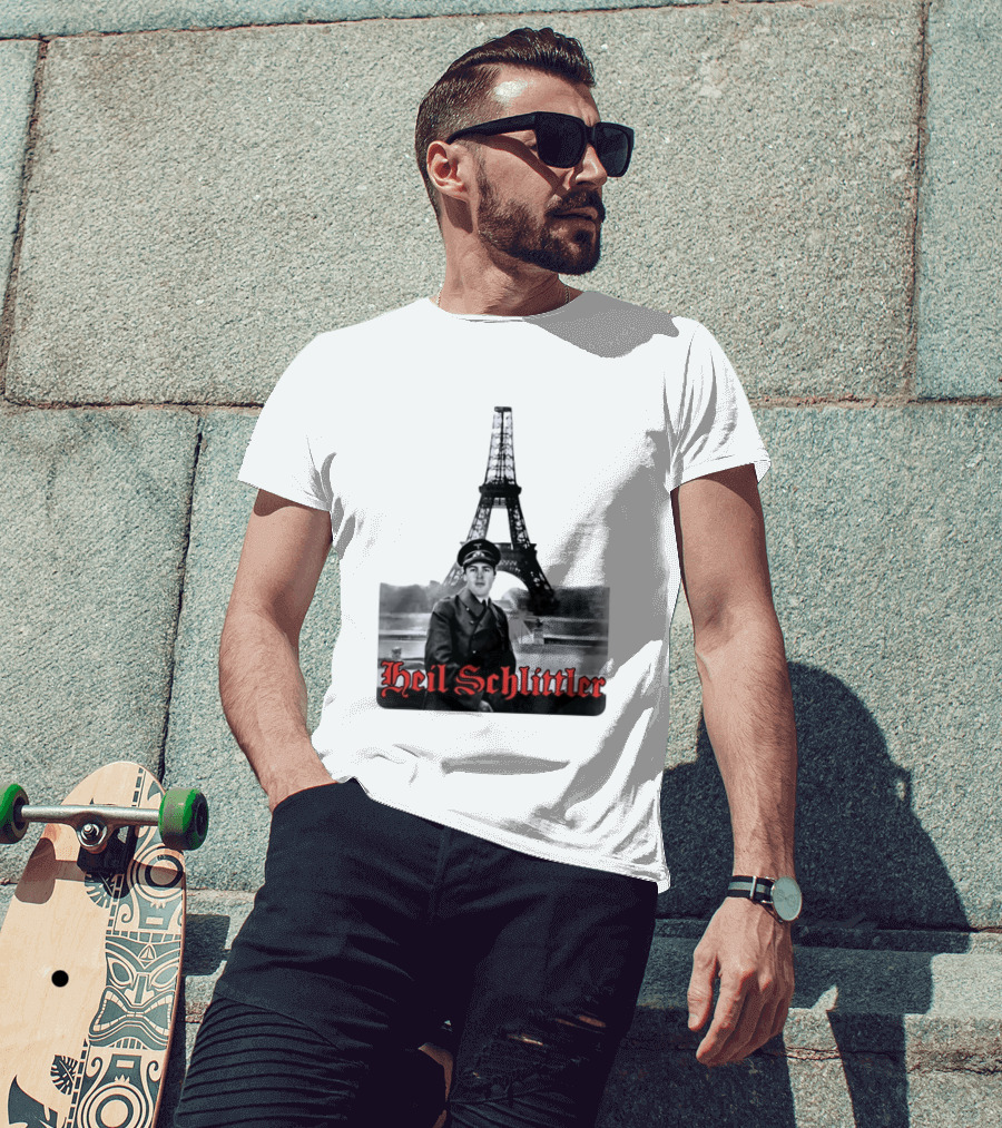 Adolf Hitler X Eiffel Tower Heil Schlittler T-Shirt