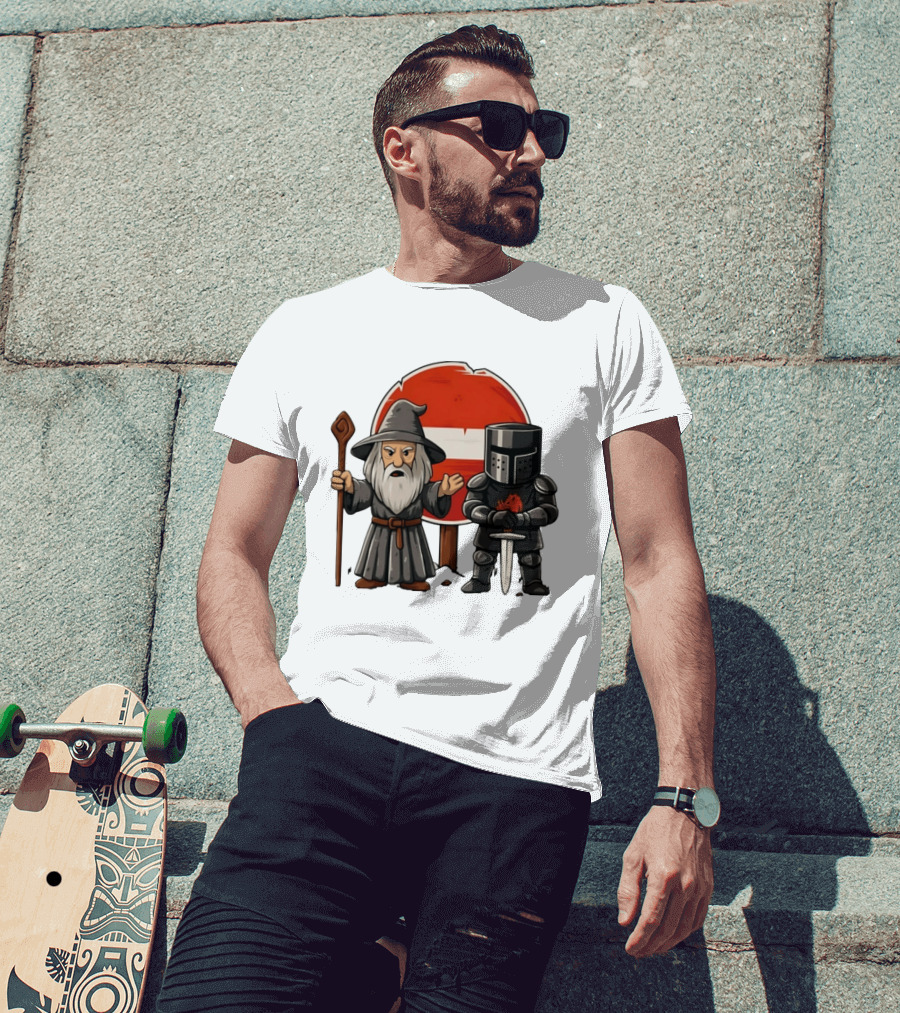 Gandalf Black Knight None Shall Pass T-Shirt