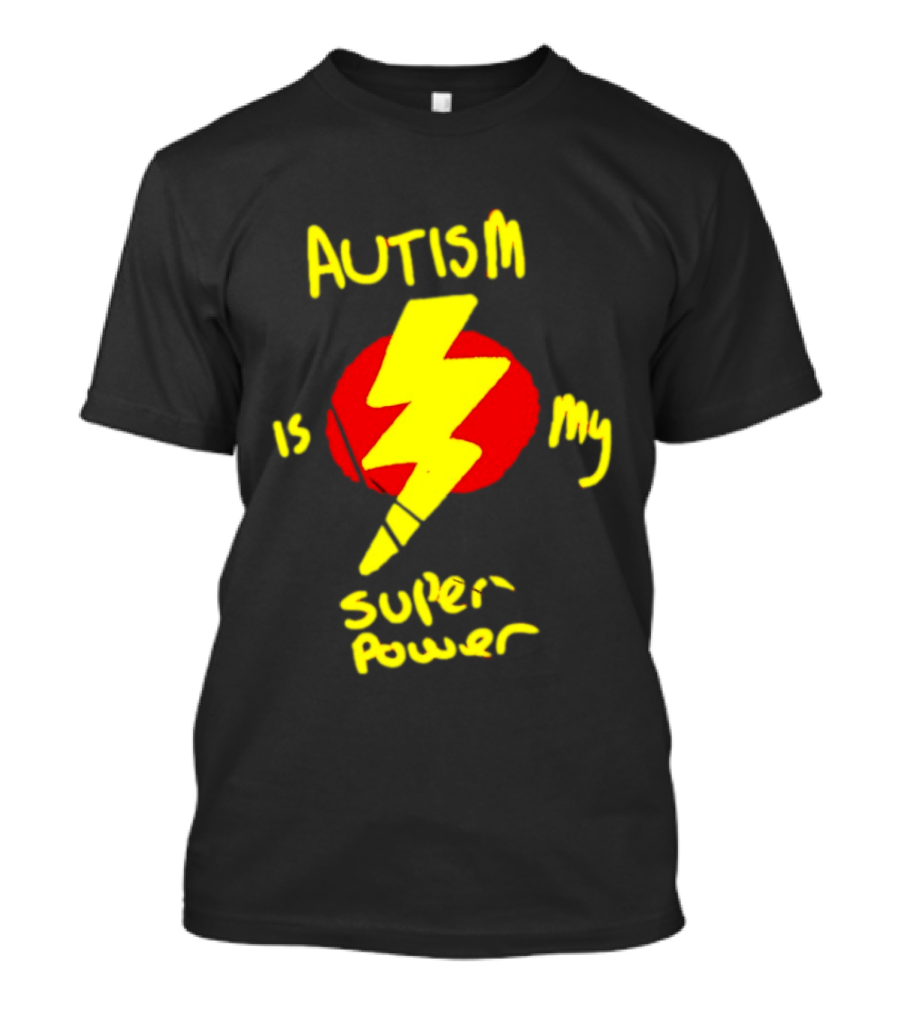 Autism Is My Super Power Lightning Bolt T-Shirt