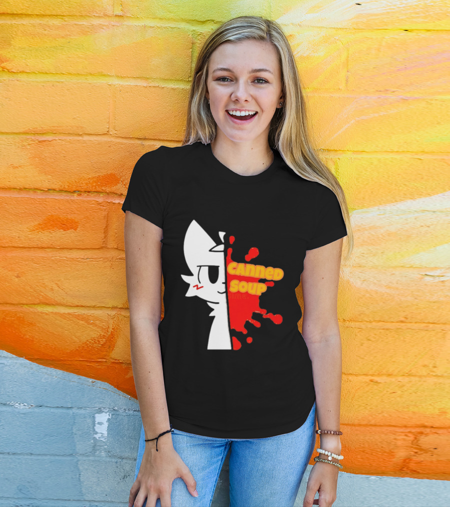 Boykisser Meme Canned Soup Splatter T-Shirt
