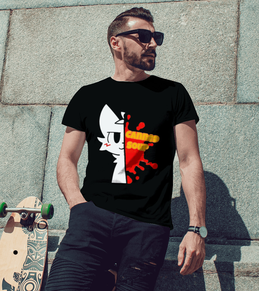 Boykisser Meme Canned Soup Splatter T-Shirt