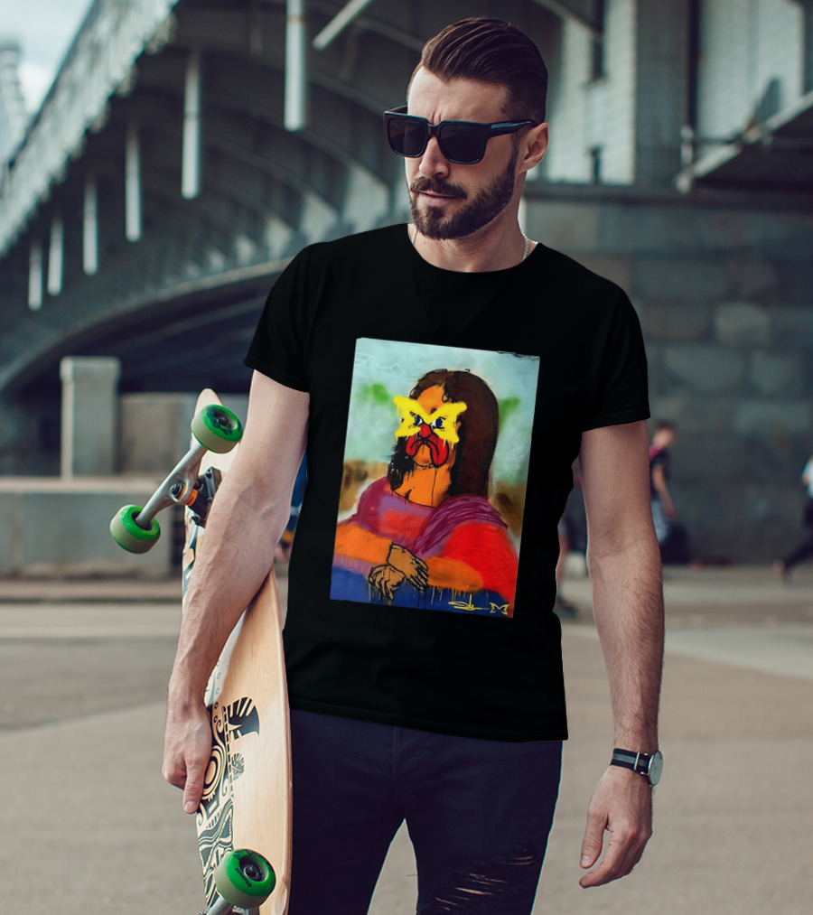 Mertra Slawn Mona Lisa Graffiti Remix T-Shirt