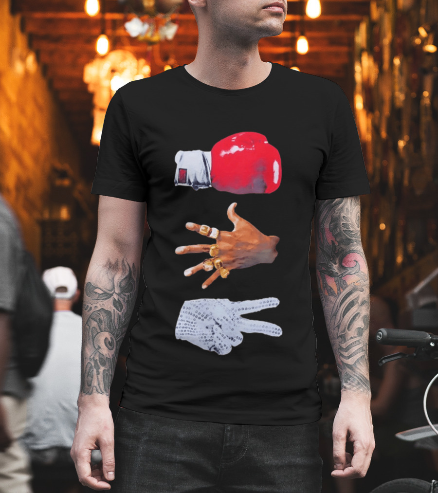 Michael Jordan MJ Jackson Michael Tyson Gloves T-Shirt